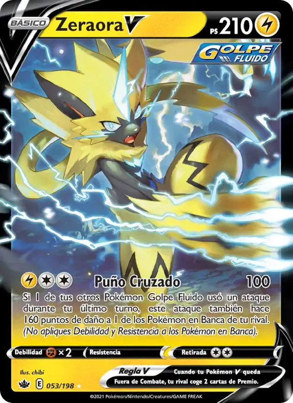 Zeraora V — Reinado Escalofriante 53 Spanish Pokémon card