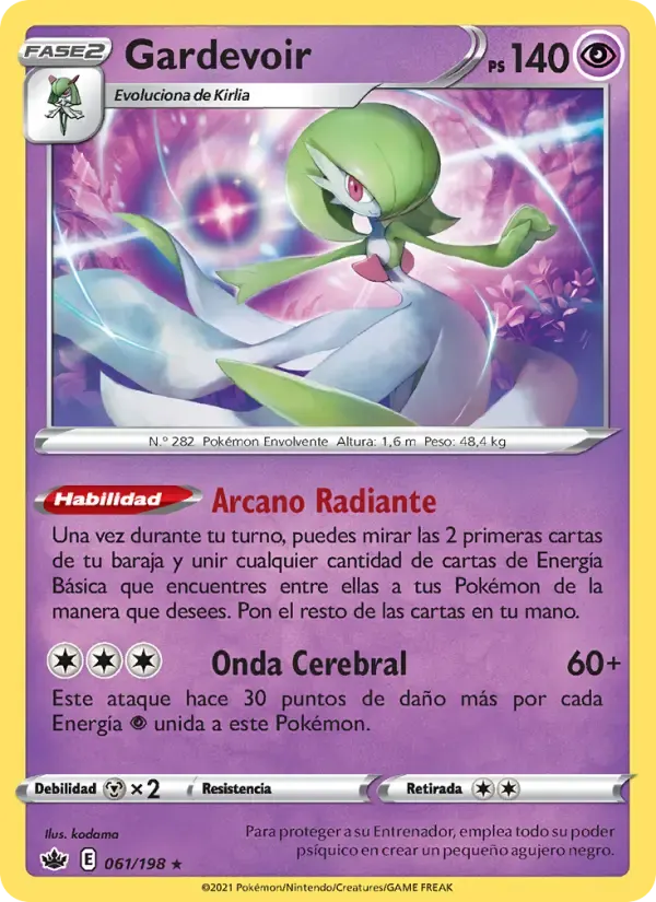 Gardevoir — Reinado Escalofriante 61 Spanish Pokémon card