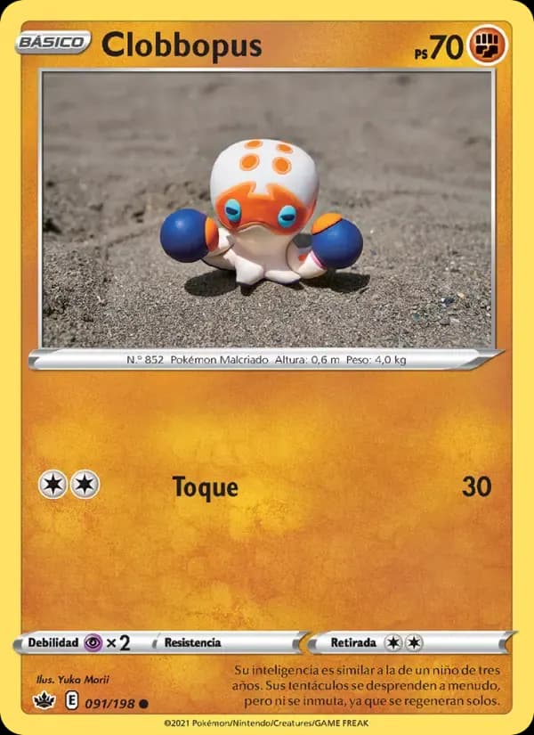 Clobbopus — Reinado Escalofriante 91 Spanish Pokémon card