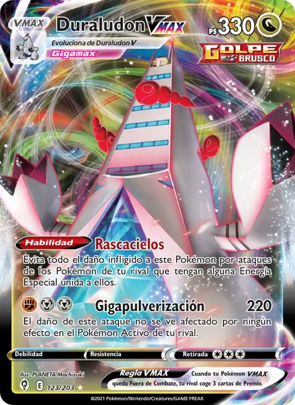 Duraludon VMAX — Cielos Evolutivos 123 Spanish Pokémon card