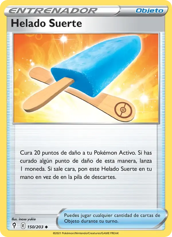 Helado Suerte — Cielos Evolutivos 150 Spanish Pokémon card