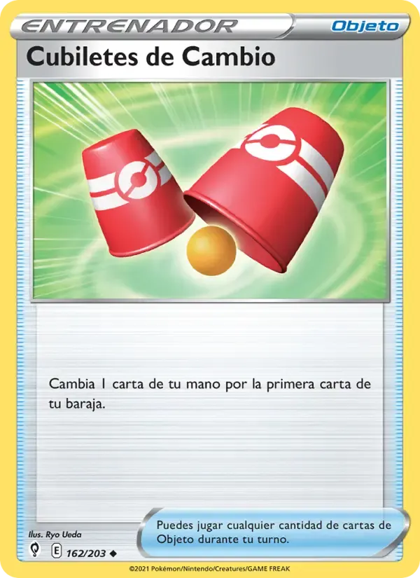 Cubiletes de Cambio — Cielos Evolutivos 162 Spanish Pokémon card