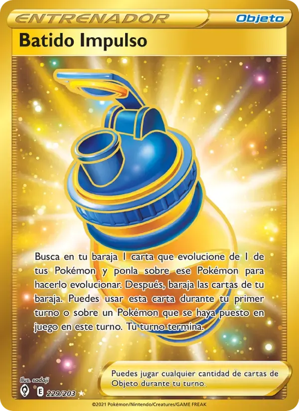Batido Impulso — Cielos Evolutivos 229 Spanish Pokémon card
