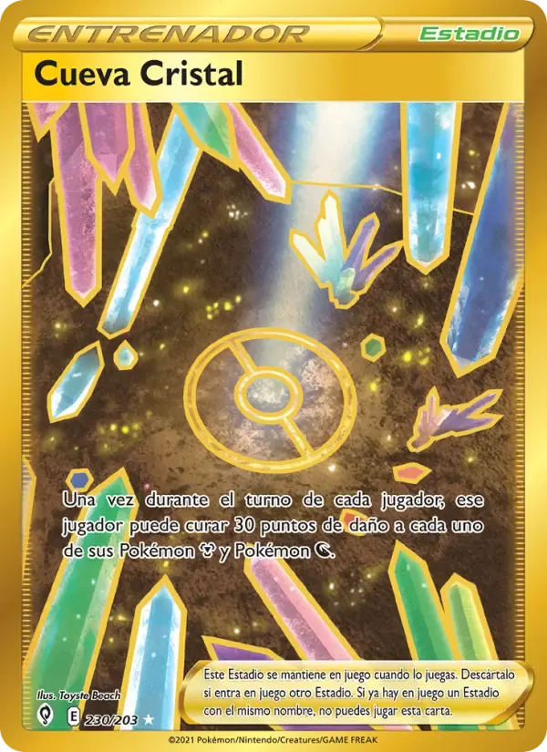 Cueva Cristal — Cielos Evolutivos 230 Spanish Pokémon card