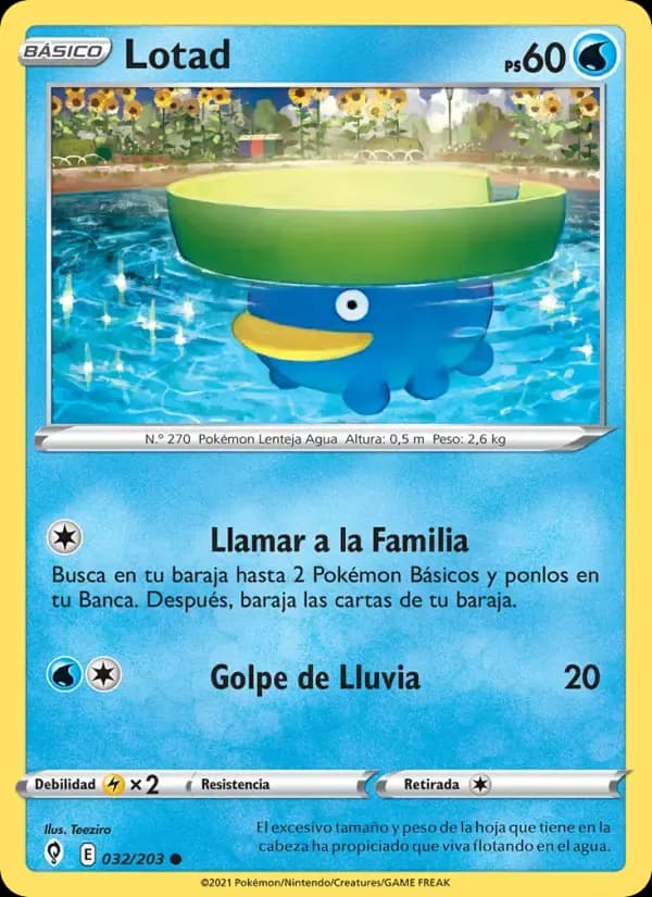 Lotad — Cielos Evolutivos 32 Spanish Pokémon card