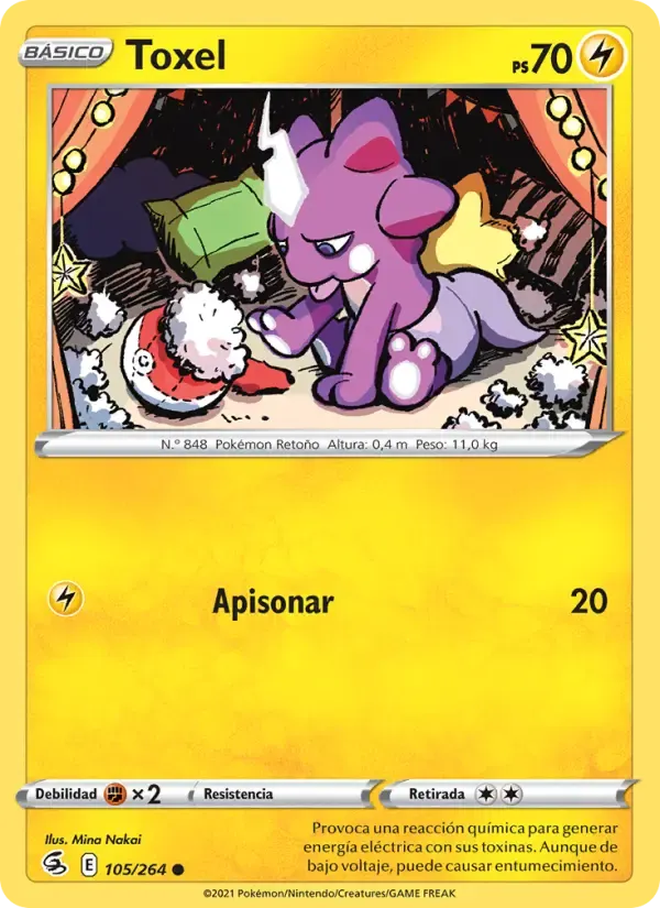 Toxel — Golpe Fusión 105 Spanish Pokémon card
