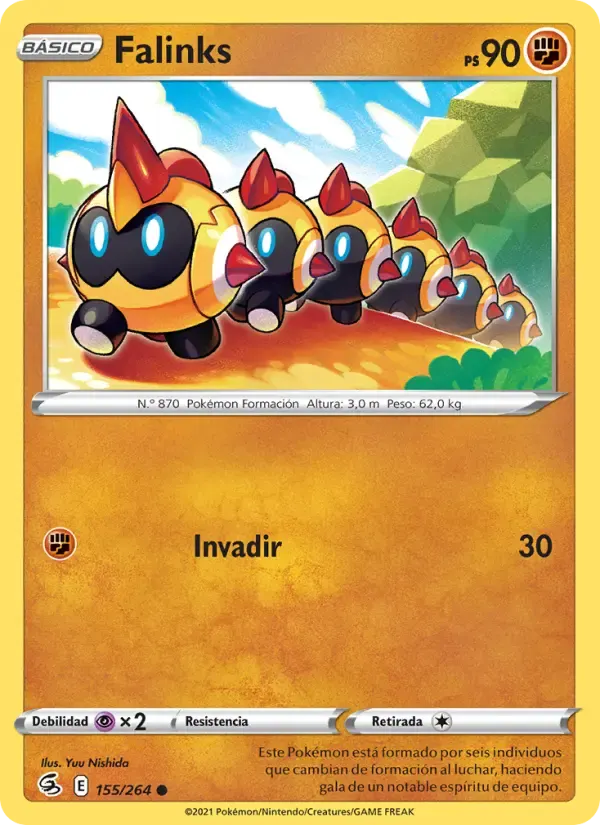 Falinks — Golpe Fusión 155 Spanish Pokémon card