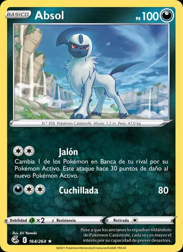 Absol — Golpe Fusión 164 Spanish Pokémon card