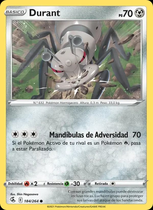 Durant — Golpe Fusión 184 Spanish Pokémon card