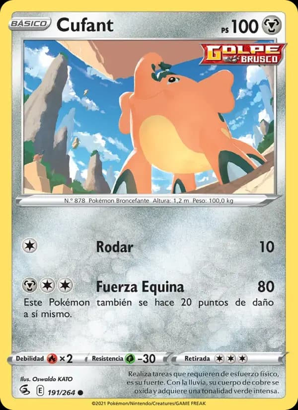 Cufant — Golpe Fusión 191 Spanish Pokémon card
