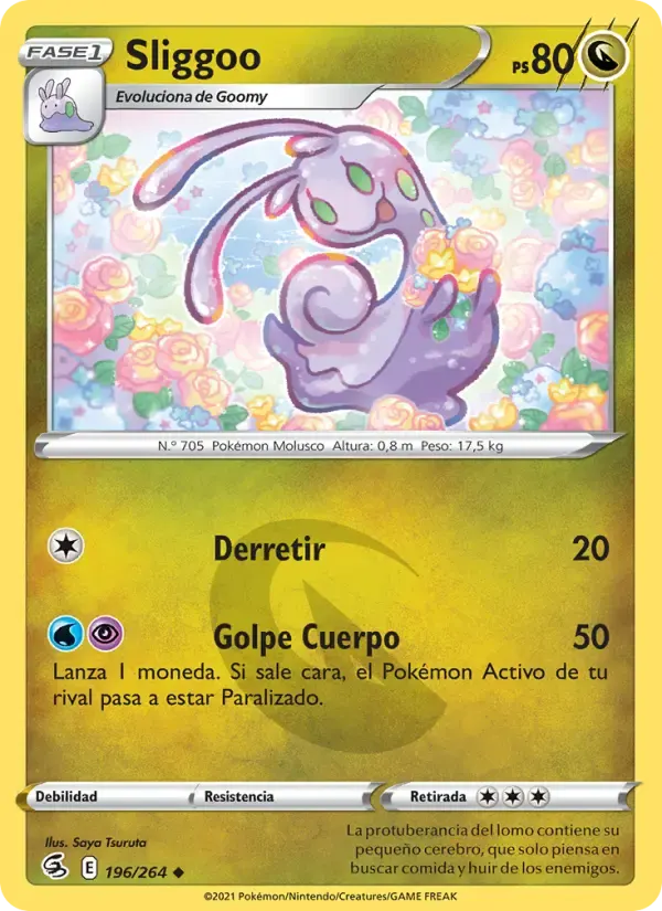 Sliggoo — Golpe Fusión 196 Spanish Pokémon card