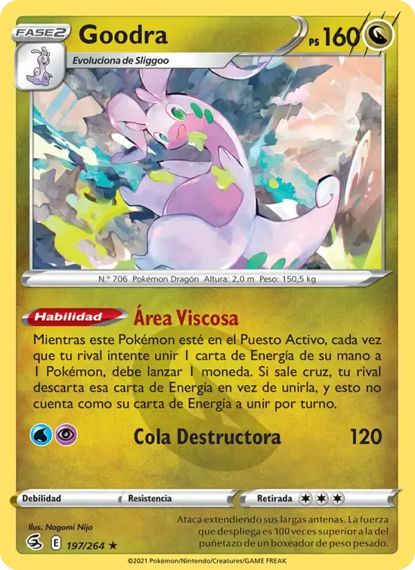 Goodra — Golpe Fusión 197 Spanish Pokémon card