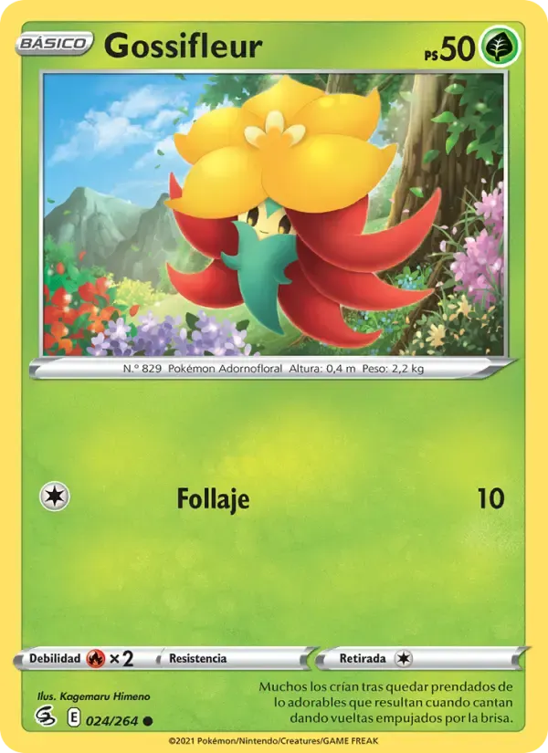 Gossifleur — Golpe Fusión 24 Spanish Pokémon card