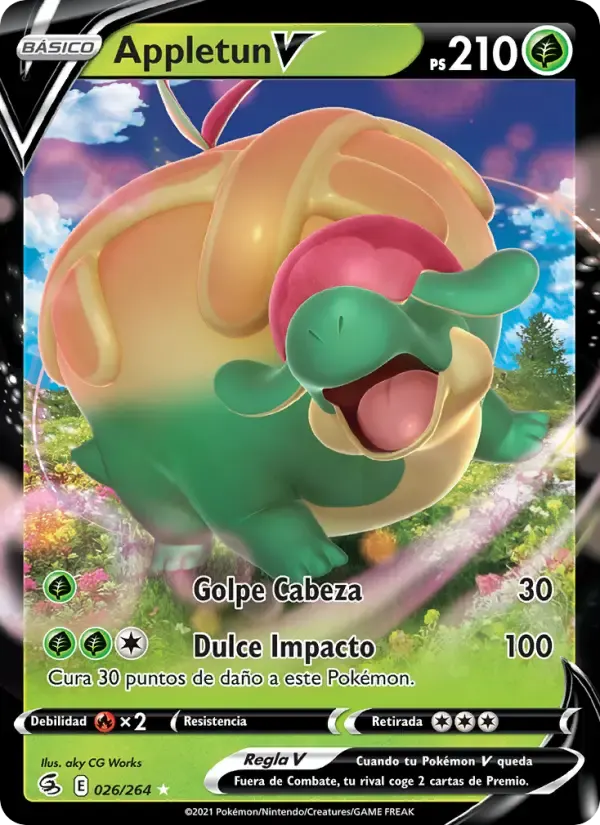 Appletun V — Golpe Fusión 26 Spanish Pokémon card