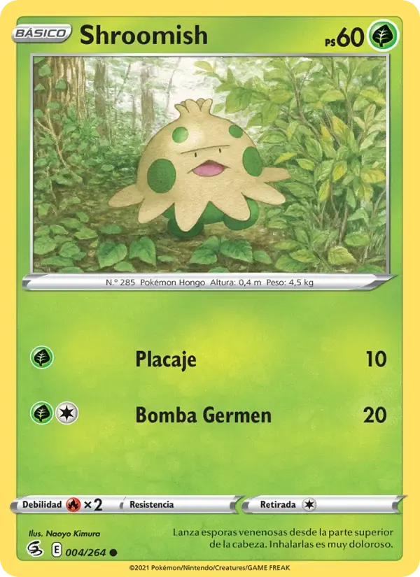 Shroomish — Golpe Fusión 4 Spanish Pokémon card