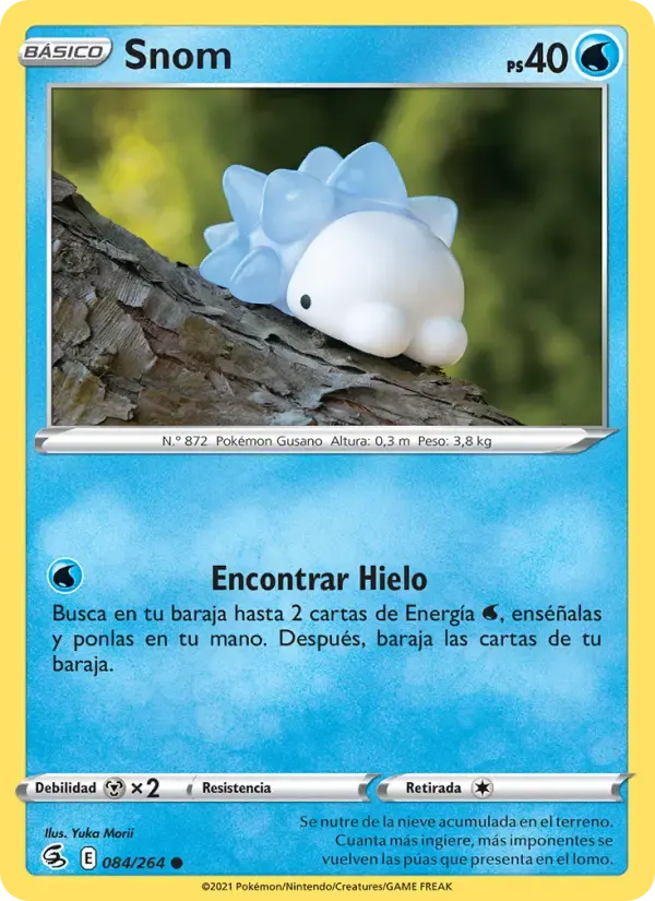 Snom — Golpe Fusión 84 Spanish Pokémon card