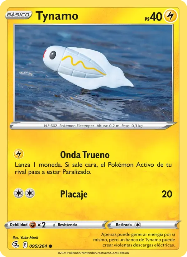 Tynamo — Golpe Fusión 95 Spanish Pokémon card