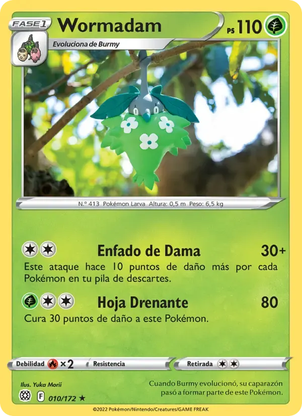 Wormadam — Astros Brillantes 10 Spanish Pokémon card