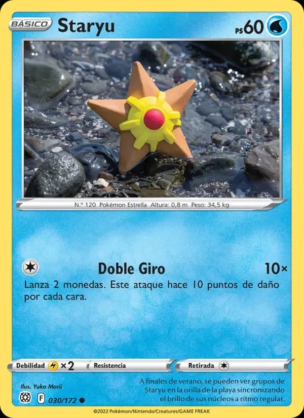 Staryu — Astros Brillantes 30 Spanish Pokémon card