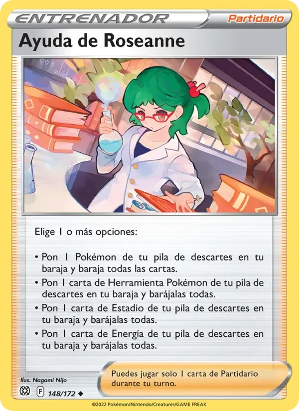Ayuda de Roseanne — Astros Brillantes 148 Spanish Pokémon card