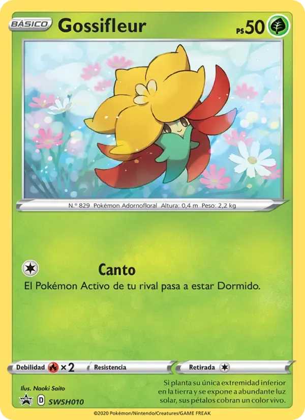Gossifleur — Cartas de promoción ESES SWSH010 Spanish Pokémon card