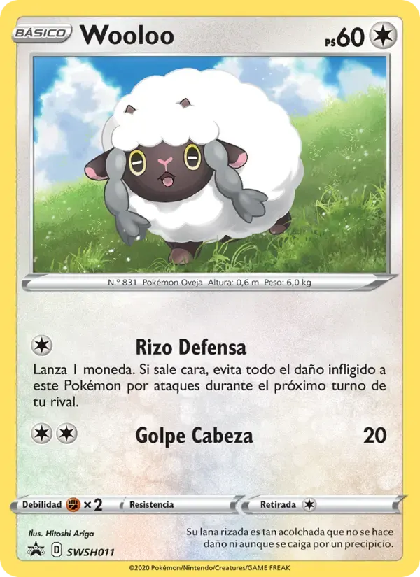 Wooloo — Cartas de promoción ESES SWSH011 Spanish Pokémon card
