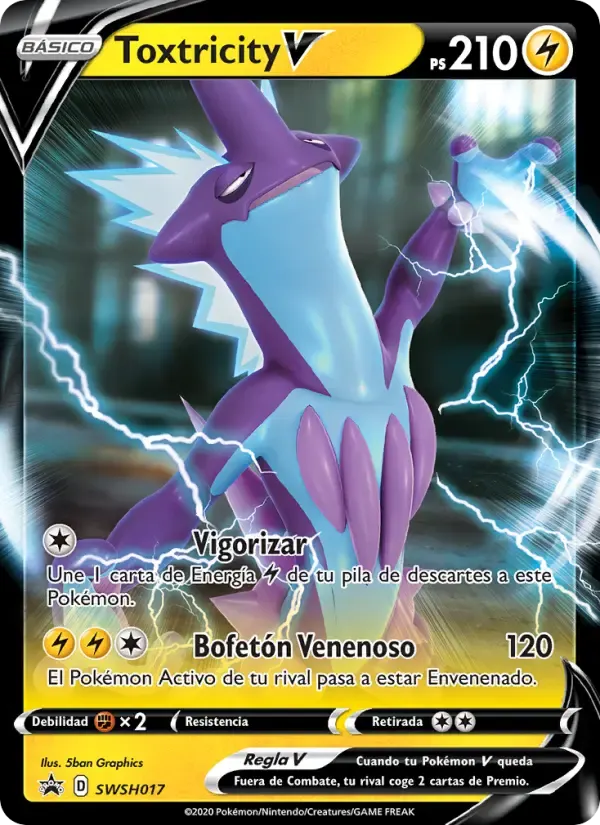 Toxtricity V — Cartas de promoción ESES SWSH017 Spanish Pokémon card