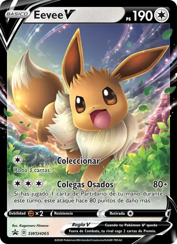 Eevee V — Cartas de promoción ESES SWSH065 Spanish Pokémon card