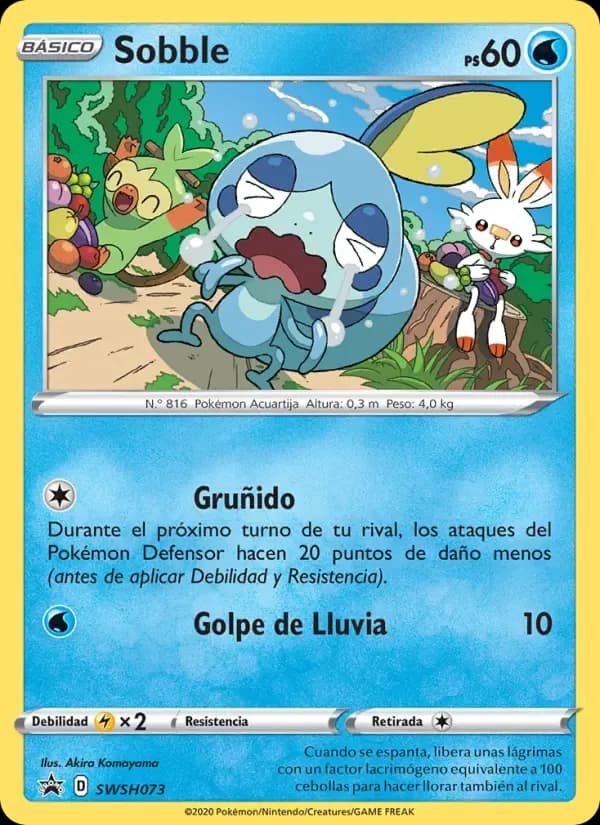 Sobble — Cartas de promoción ESES SWSH073 Spanish Pokémon card
