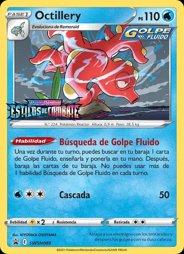 Octillery — Cartas de promoción ESES SWSH089 Spanish Pokémon card