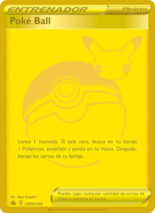 Poké Ball — Cartas de promoción ESES SWSH146 Spanish Pokémon card