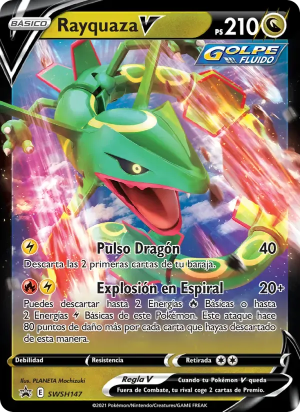 Rayquaza V — Cartas de promoción ESES SWSH147 Spanish Pokémon card