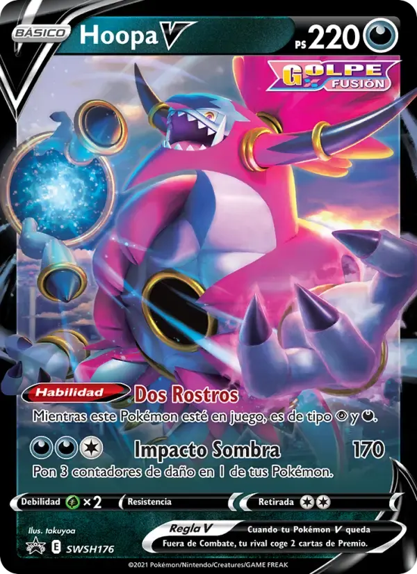 Hoopa V — Cartas de promoción ESES SWSH176 Spanish Pokémon card
