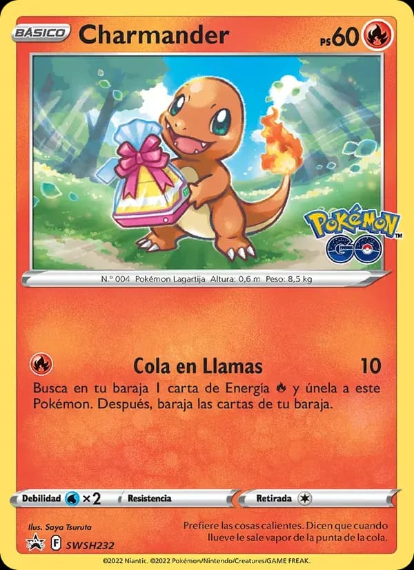 Charmander — Cartas de promoción ESES SWSH232 Spanish Pokémon card