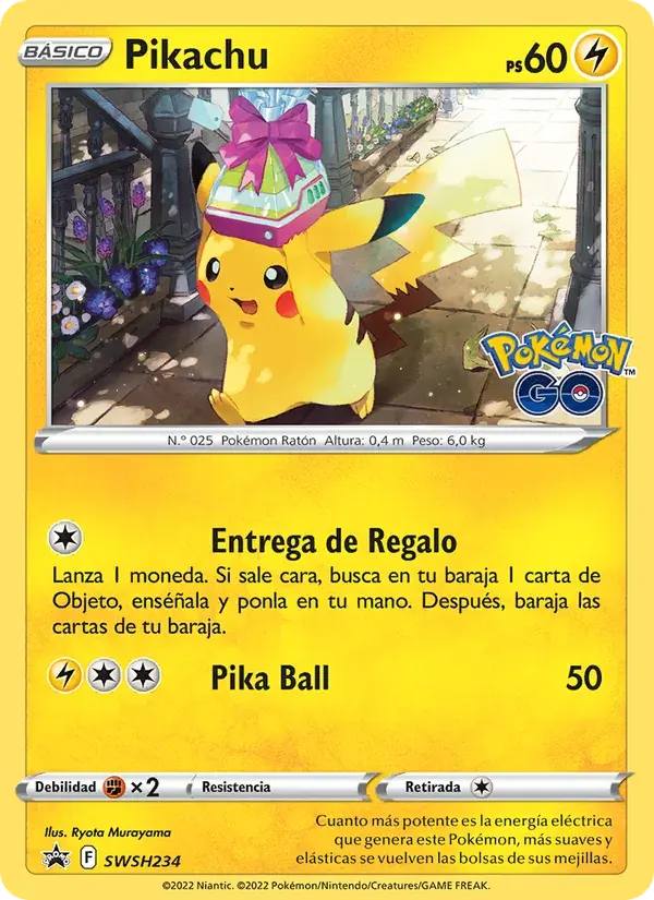 Pikachu — Cartas de promoción ESES SWSH234 Spanish Pokémon card
