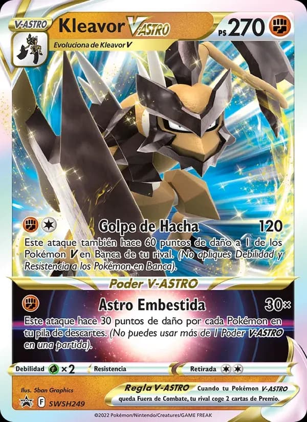 Kleavor V-ASTRO — Cartas de promoción ESES SWSH249 Spanish Pokémon card