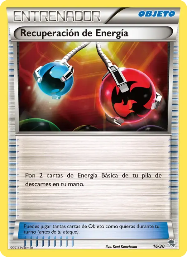 Recuperación de Energía — Kit de Entrenador XY (Pikachu Enmascarada) 16 Spanish Pokémon card