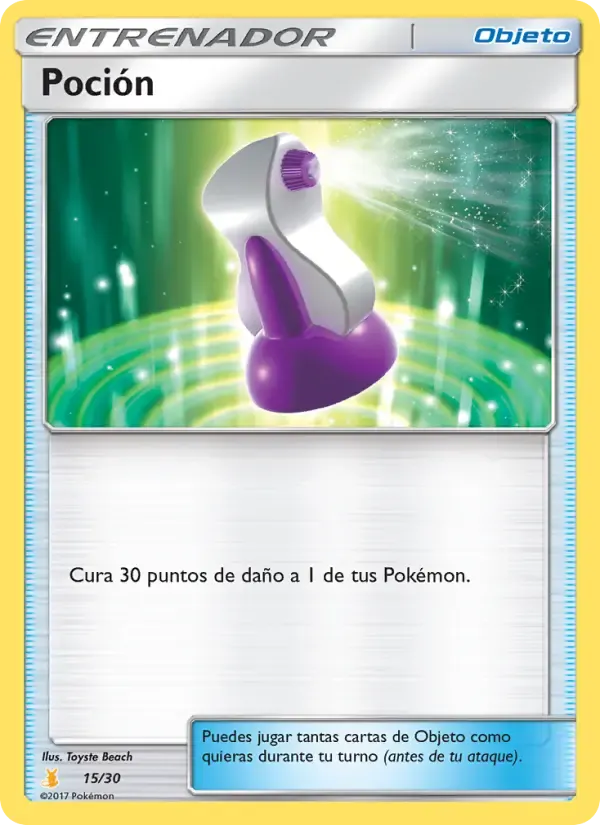 Poción — Kit de Entrenador Sol y Luna (Raichu de Alola) 15 Spanish Pokémon card