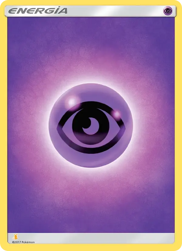 Energía Psíquica — Kit de Entrenador Sol y Luna (Raichu de Alola) 20 Spanish Pokémon card