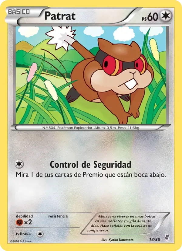 Patrat — Kit de Entrenador XY (Bisharp) 17 Spanish Pokémon card