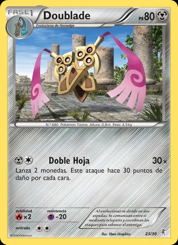 Doublade — Kit de Entrenador XY (Bisharp) 23 Spanish Pokémon card