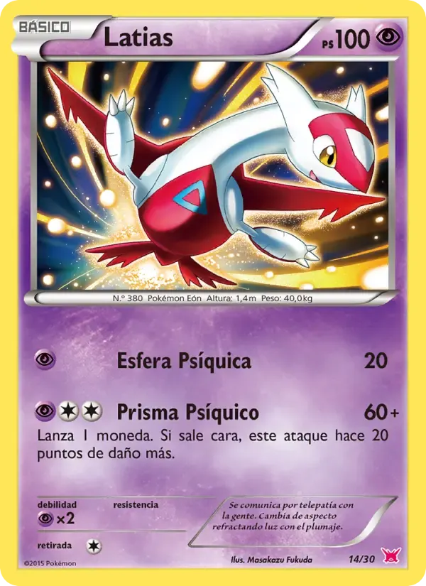 Latias — Kit de Entrenador XY (Latias) 14 Spanish Pokémon card