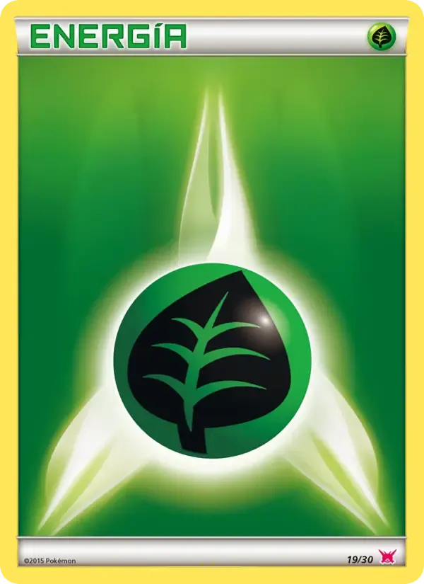 Energía Planta — Kit de Entrenador XY (Latias) 19 Spanish Pokémon card