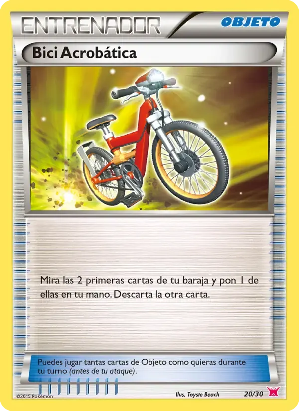 Bici Acrobática — Kit de Entrenador XY (Latias) 20 Spanish Pokémon card