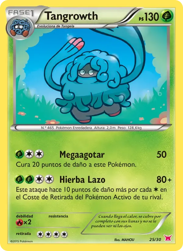Tangrowth — Kit de Entrenador XY (Latias) 25 Spanish Pokémon card