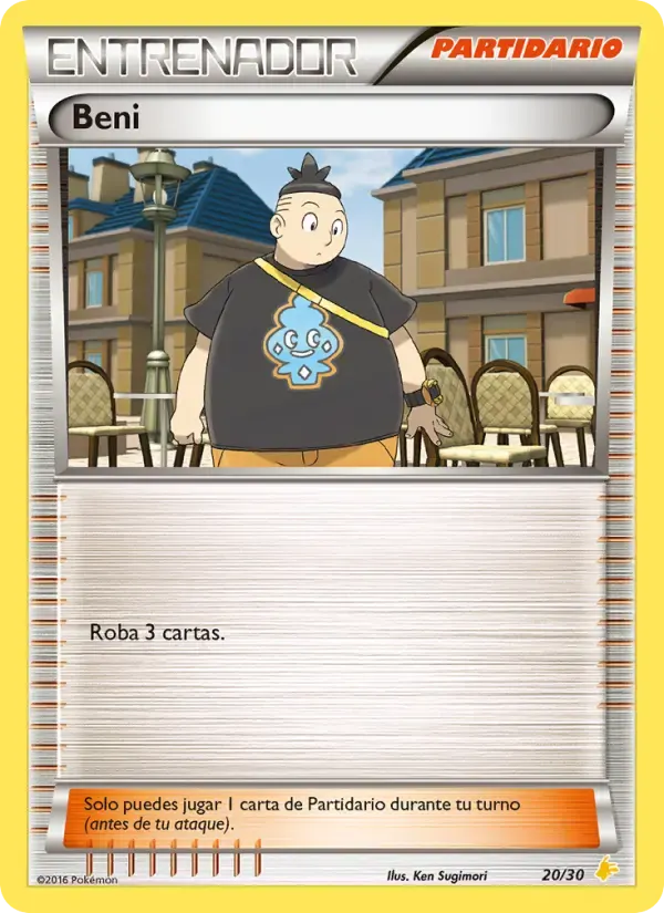 Beni — Kit de Entrenador XY (Pikachu Enmascarada) 20 Spanish Pokémon card