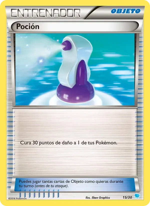 Poción — Kit de Entrenador XY (Suicune) 15 Spanish Pokémon card