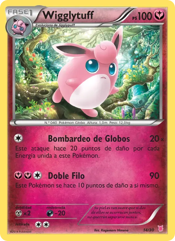 Wigglytuff — Kit de Entrenador XY (Wigglytuff) 14 Spanish Pokémon card