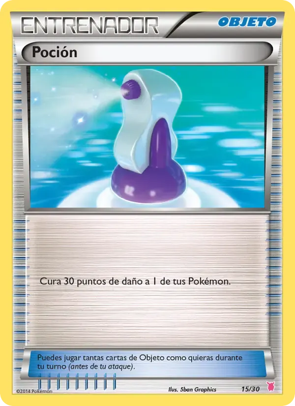 Poción — Kit de Entrenador XY (Wigglytuff) 15 Spanish Pokémon card