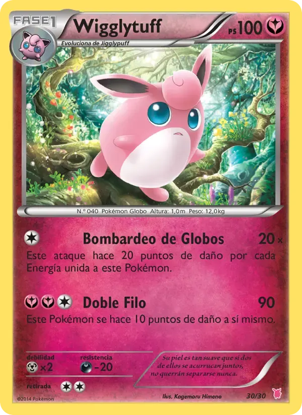 Wigglytuff — Kit de Entrenador XY (Wigglytuff) 30 Spanish Pokémon card